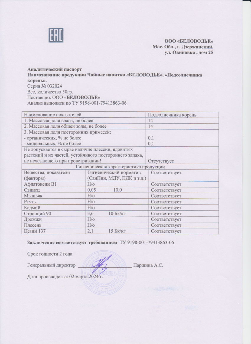 Паспорт №032024